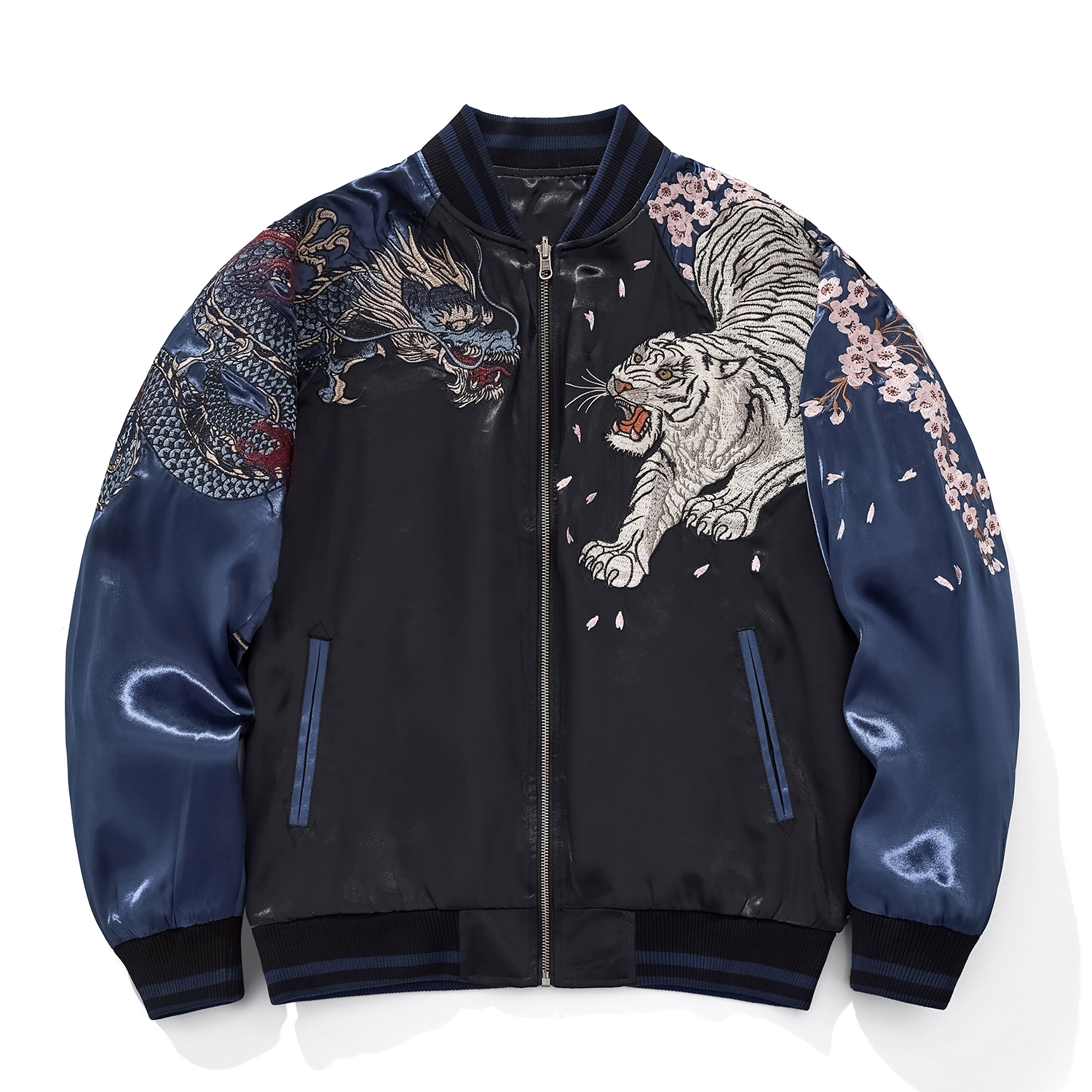 四神兽绣花朱雀玄武国风男女夹克外套横须贺重工刺绣棒球服春秋新