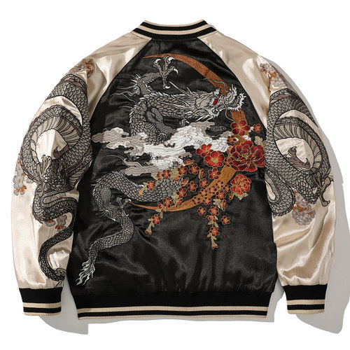 中国风夹克外套重工棒球服