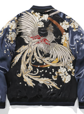 风重工刺绣夹克男生上衣