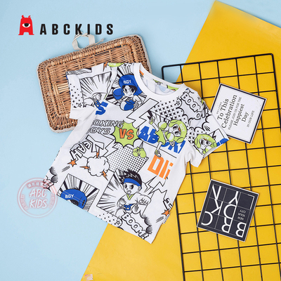 abckids童装男童夏季短袖T恤上衣