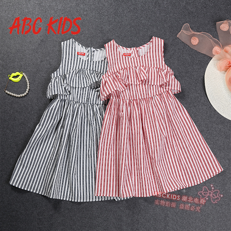 abckidsŮͯװ2018Ïļ¾Ð¿îÕýÆ·¶ùͯ´¿ÃÞʱװ¹«Ö÷ȹ±³ÐÄÁ¬ÒÂȹ³±