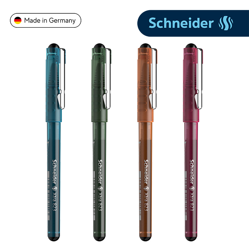 施耐德直液式中性笔，签字笔