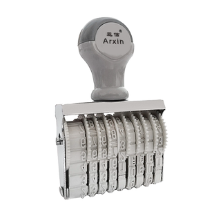 亚信数字印章可调2-21位小号档案编码价格标签日期印章小4位-21位数字轮转印章 可调0-9小号 年月日期章