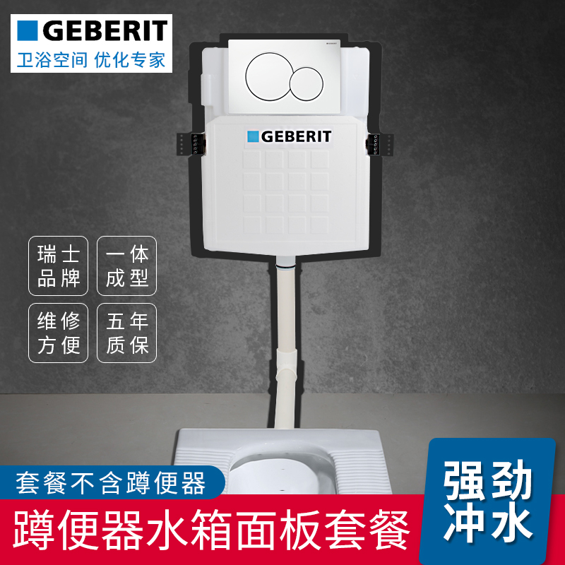 geberit吉博力隐蔽嵌入式蹲便器