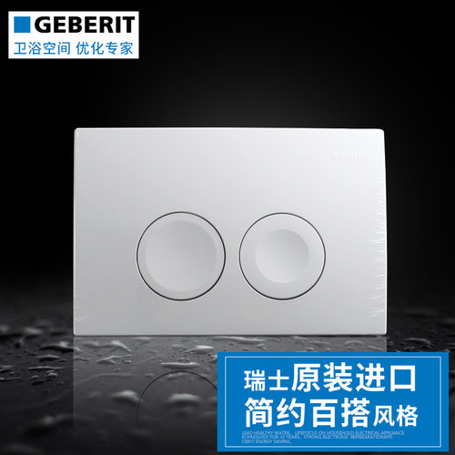 吉博力入墙配件按钮隐蔽式水箱