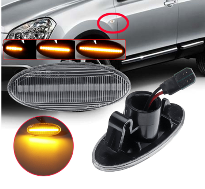 닛산 QASHQAI QIJUN LIWEI SUNSHINE YIMACHI SYLPHY 펜더 램프에 적합 LED 스티어링 워터 에지 램프