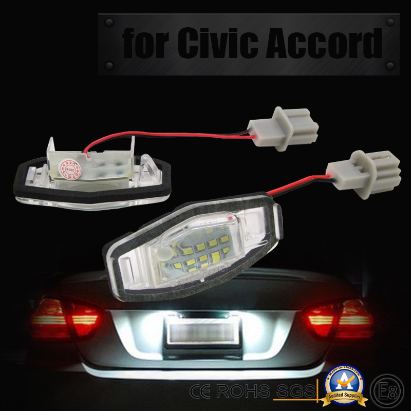 适用于思域牌照灯现货销售HONDA CIVIC LED License 思域牌照灯