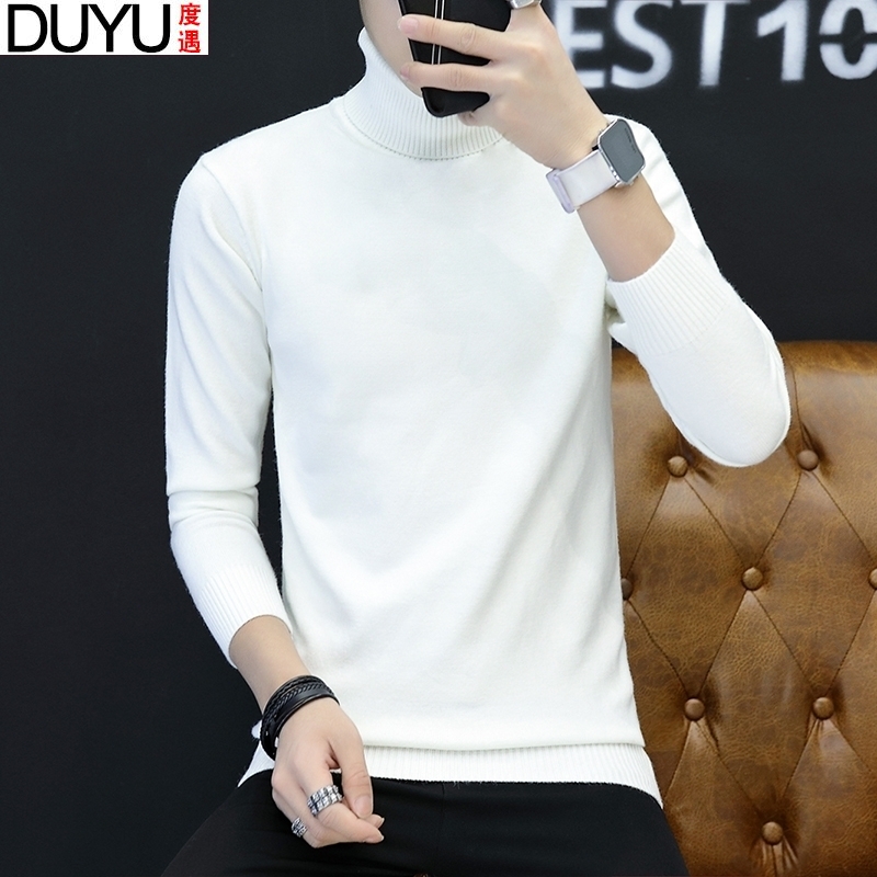 纯色全黑净版西装打底高领毛衣男内搭ins长岭高龄脖里面穿的衣服