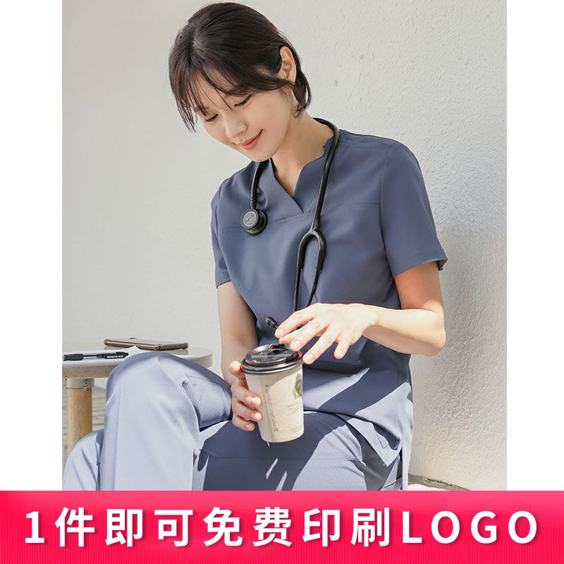洗手衣女手术室速干工作服手术衣护士服分体套装夏口腔医生刷手服
