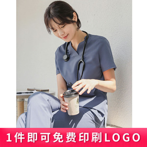 洗手衣女手术室速干工作服手术衣护士服分体套装夏口腔医生刷手服