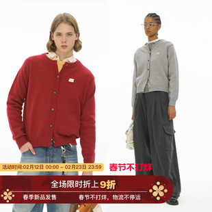 Unvesno(UN) 阿拉善仿羊驼绒混纺四色多穿保暖针织冬季毛衣开衫