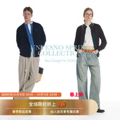 莱赛尔 中古撞色贴身可穿毛衣针织开衫 假两件 薄款 Unvesno