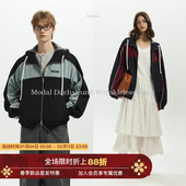 Gaoer Tex防水防风 Unvesno miu系复古校园风运动连帽外套