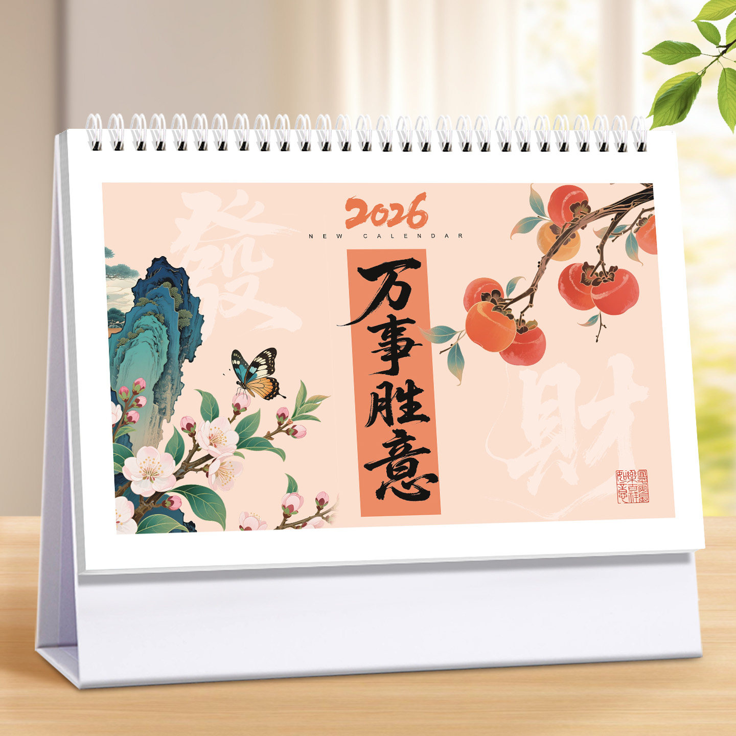 台历2026年新款定制logo广告商务桌面办公自律打卡创意摆件日历本活动记事纸架马年月历高档2025日历订做批发,文具电教/文化用品/商务用品,台历,淘宝优惠券,粉丝福利购,淘宝优惠卷