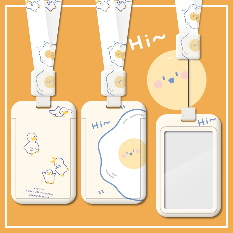ins伸缩绳卡通可爱学生校园卡