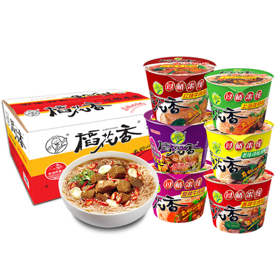 稻花香过桥米线非油炸12桶方便米线米粉速食面方便面冲泡面