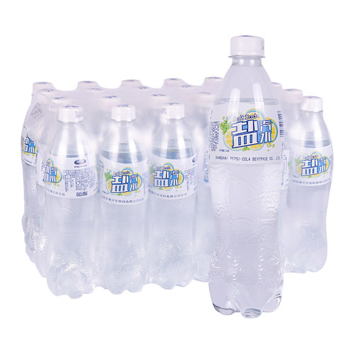 7月百事可乐莹纯柠檬味盐汽水600ml*4瓶/24瓶果味饮品饮料