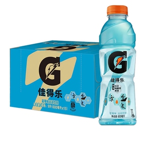 百事可乐佳得乐蓝莓味西柚味柠檬味橙味运动饮料600ml*15瓶