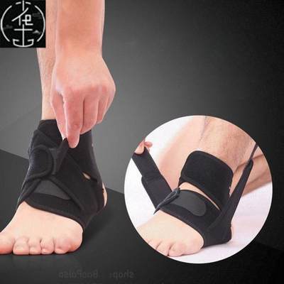 black adjustable ankle foot support elastic brace guard foot