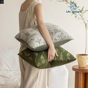 pillow 沙发抱枕套绿色系ins风装 饰靠垫靠背靠枕套 cushion cover