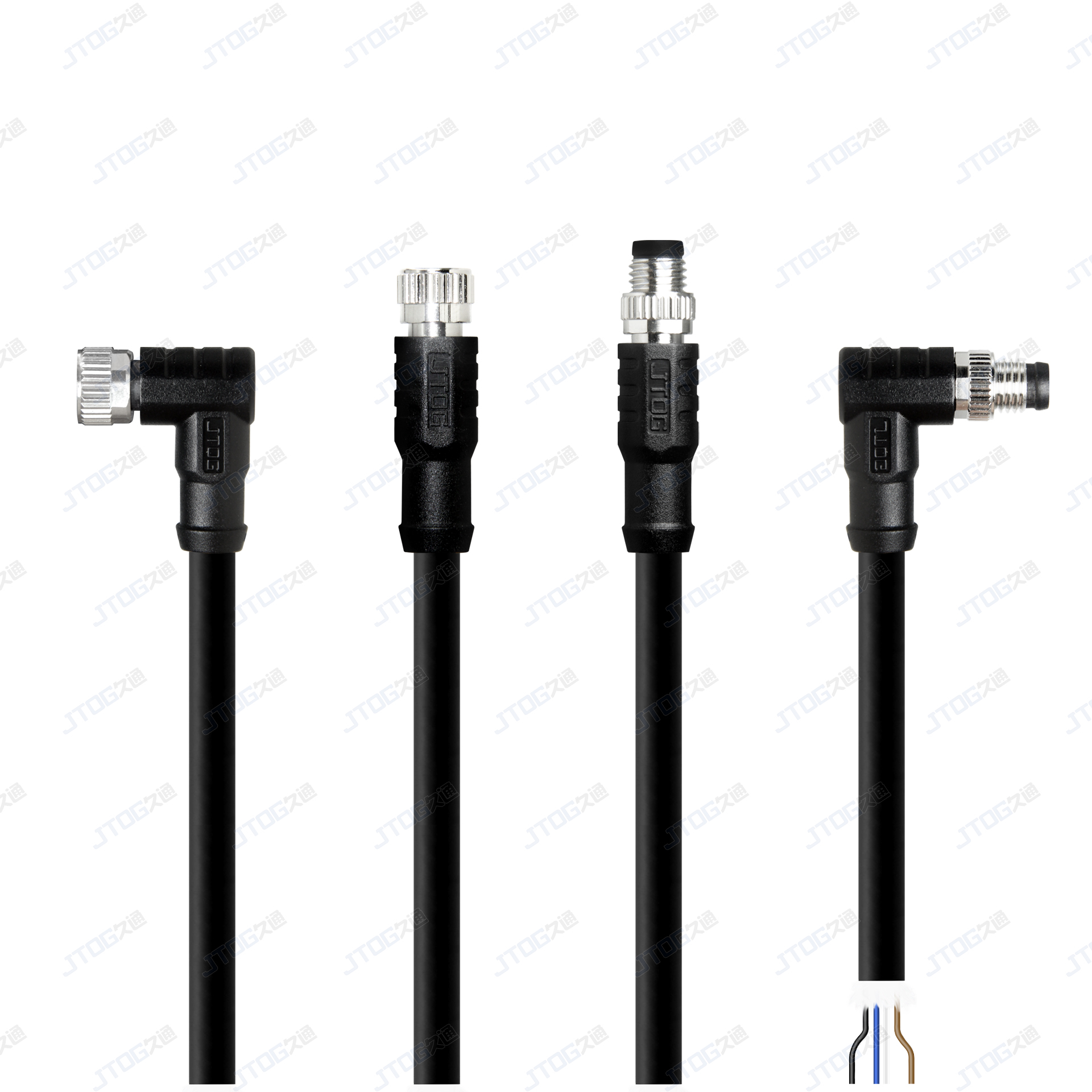 JTOGPUR屏蔽线M8延长线