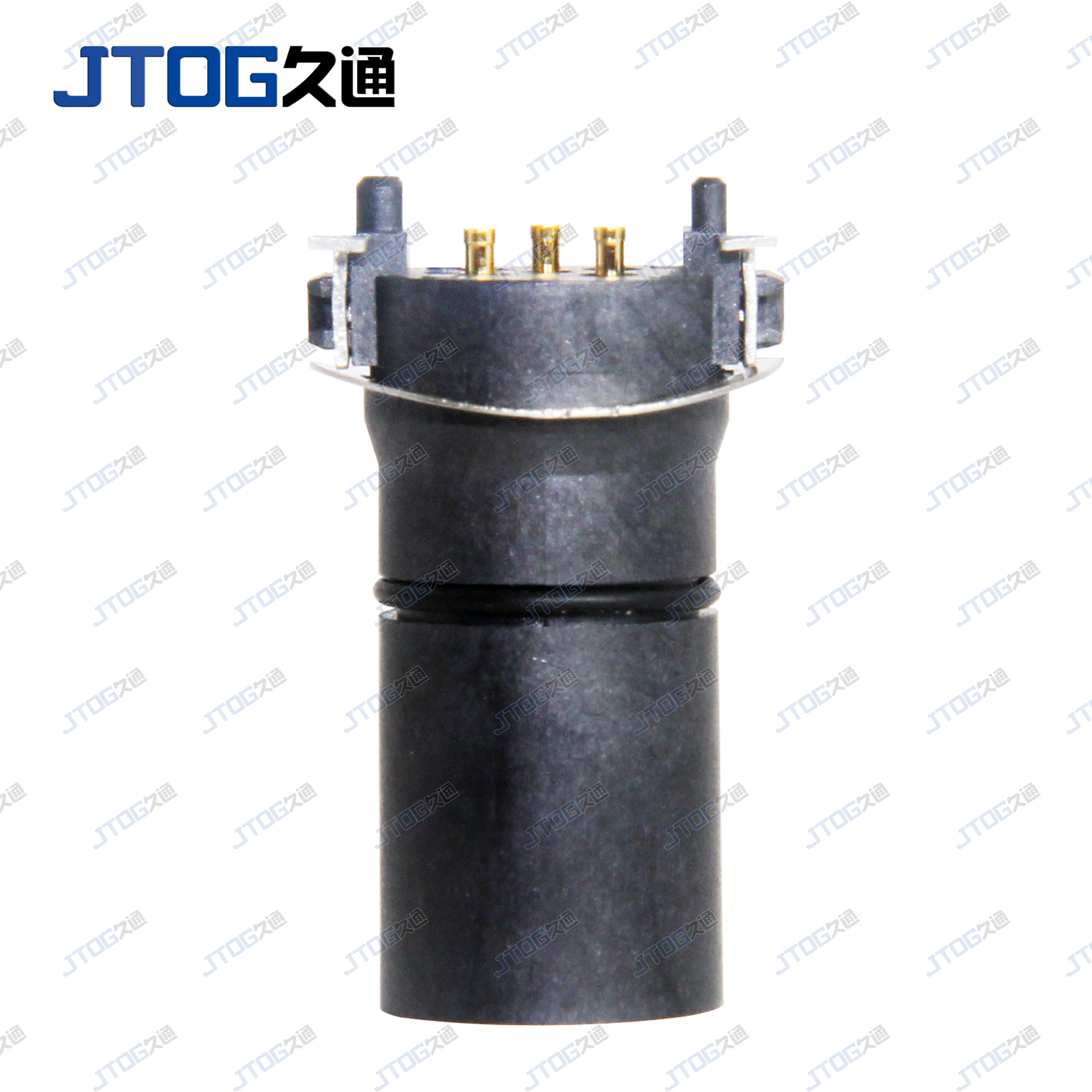 M12贴片式SMD插座3 4 5 8 12 17pin回流焊插座8芯X型针型对接孔型