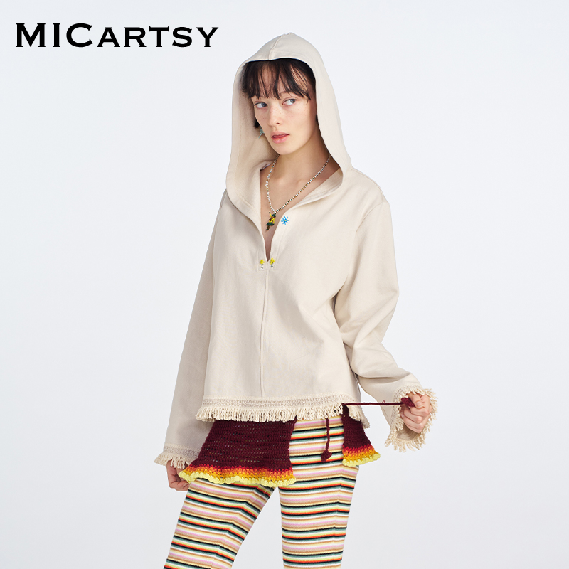 MICartsy,手工钉珠,花朵流苏