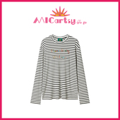 MICartsy王紫珊配饰车to go系列新款 钉珠条纹T恤