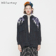 MICartsy王紫珊2020秋冬新款 蕾丝剪花毛呢外套女大衣冬季 原创设计