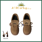 MICartsy王紫珊配饰车togo系列新款 流苏休闲马丁靴运动厚底鞋 女