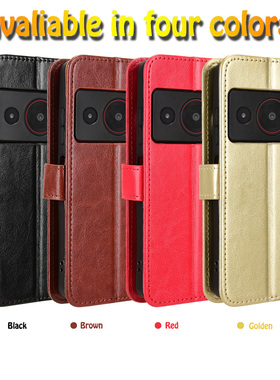 适用于中兴ZTE Blade A75 Pro 5G，Telstra T-Elite 5G疯马纹皮套手机壳插卡防摔保护套翻盖式商务男女外壳