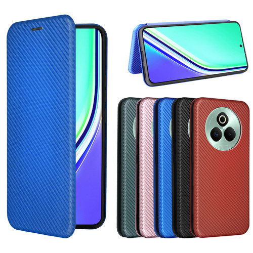 适用于OPPO RealmeP3 Pro 5G国外版磁吸碳纤维纹手机壳翻盖式插卡保护套商务外壳防摔