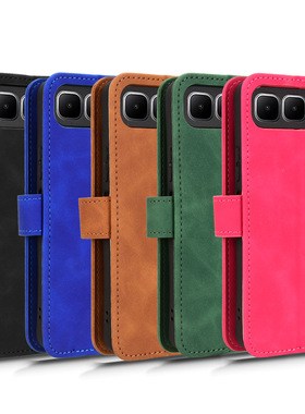 适用于传音Infinix Smart 10 Plus 4G肤感小牛纹皮套手机壳插卡防摔保护套翻盖式男女素皮