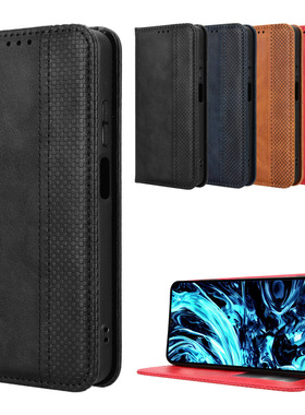 适用于道格Doogee Note 56X，Note 56X Pro磁扣复古纹皮套手机壳插卡防摔保护套翻盖式商务男女素皮