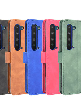 适用于夏普Aquos R5G肤感小牛纹皮套手机壳翻盖式插卡防摔保护套