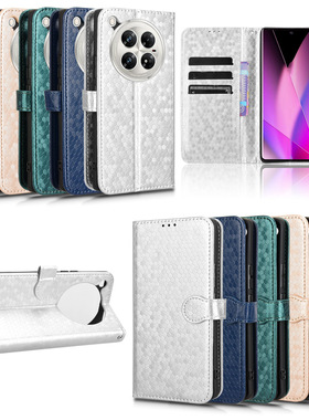 适用于传音Infinix Zero40 5G,X6861,大孔通用Zero40 4G波点纹皮套手机壳保护套防摔商务外壳翻盖外壳