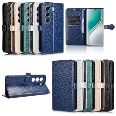 适用于传音Tecno Camon 40 4G波点纹皮套手机壳插卡防摔保护套翻盖式商务男女外壳