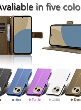 适用于夏普Aquos Sense9，SH-M29钻石纹皮套手机壳插卡防摔保护套翻盖式商务壳男女外壳