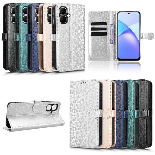适用于传音Infinix Smart 10 4G，Tecno Pop 10 4G波点纹皮套手机壳插卡防摔保护套翻盖式商务外壳男女素皮