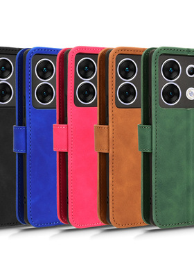 适用于传音Zero30 5G肤感小牛纹皮套手机壳插卡防摔保护套男女壳