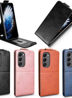 适用于传音Tecno Spark 40 Pro+，Spark 40 Pro Plus 4G带扣上下开疯马纹皮套手机壳插卡防摔保护套男女素皮