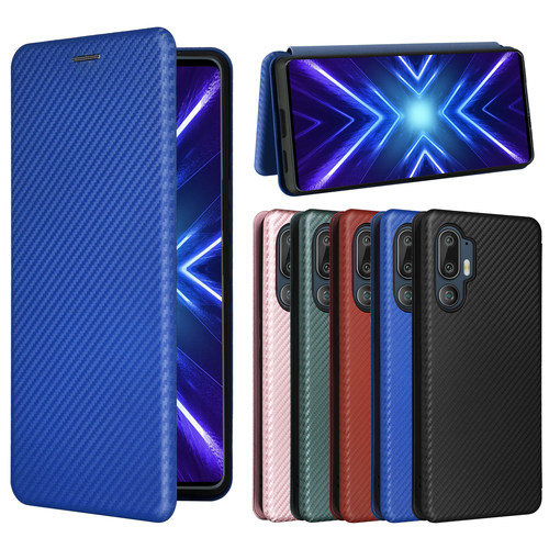 适用于HTC U24 Pro碳纤维纹翻盖式手机壳插卡防摔保护套商务男女外壳
