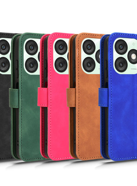 适用于传音ltel A50肤感小牛纹皮套手机壳翻盖式插卡防摔保护套商务男女外壳