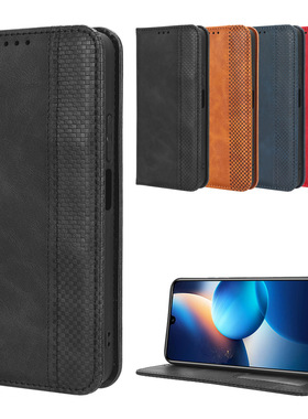 适用于传音Infinix Zero20/X6821磁扣复古纹皮套手机壳插卡防摔套