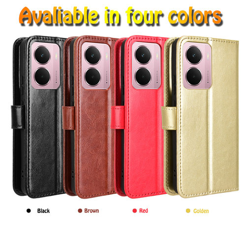 适用于OPPO RealmeP3 5G，Realme Neo7x 5G，Realme14 5G国内版疯马纹皮套手机壳插卡防摔保护套翻盖式商务