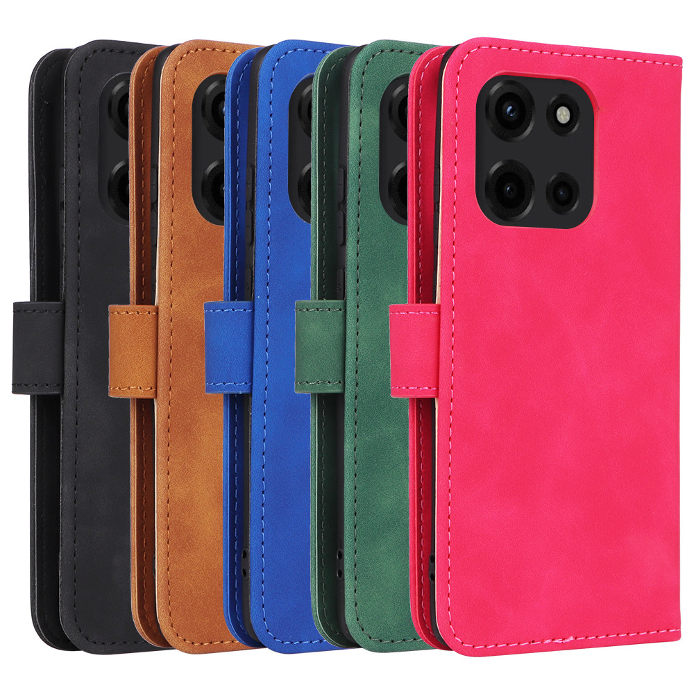 适用于MOTO Edge60 fusion肤感小牛纹皮套手机壳插卡防摔保护套翻盖式外壳男女