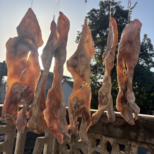 咸耳朵皮干腊货六安土特产咸猪头皮半张去骨腊肉年货手工腌制咸货