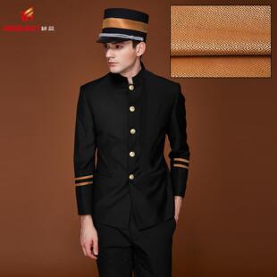 定制酒店工服 设计师款 新品 物业迎宾服商场超市卖场工作门童服夏季