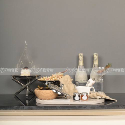 WU物兮物 轻奢样板间售楼处下午茶煮红酒主题软装厨房台面高级感