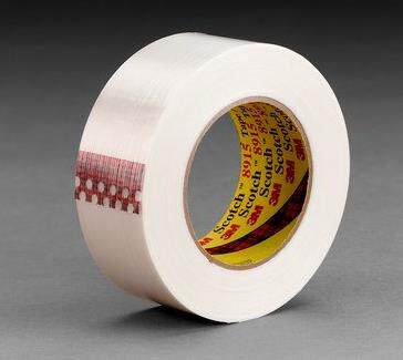 3M纤维胶带, 8915, 全透明, 794毫米 x 55米, 1卷/箱